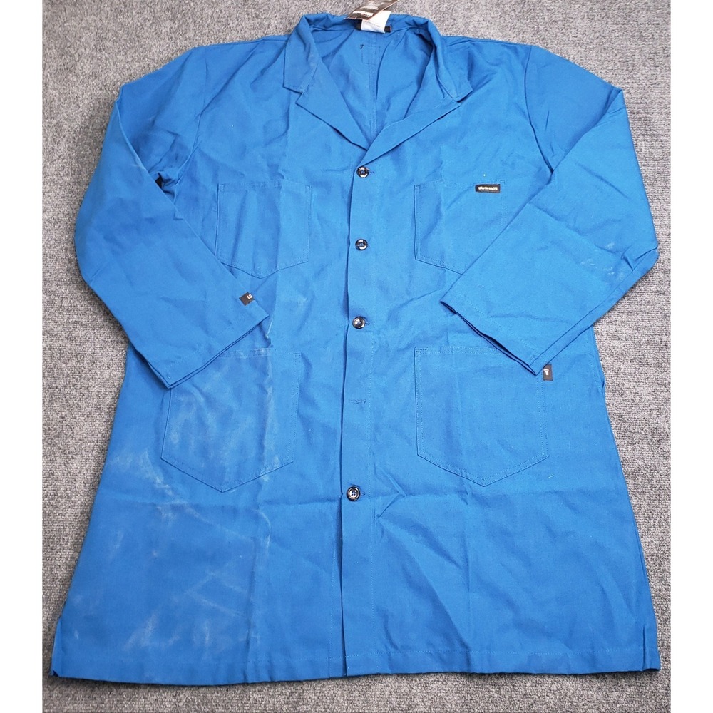 Workrite FR Flame Resistant Lab Coat Mens 2XL Blue Nomex ARC 6 New Tags